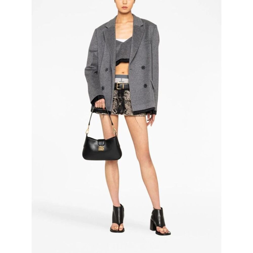MIU MIU LEATHER SHOULDER BAG - Picture 7 of 7